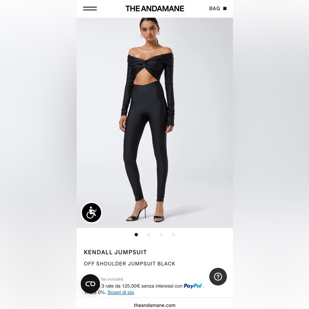 Black Off Shoulder Jumpsuit